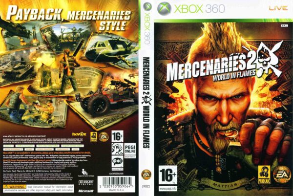 Hra Mercenaries 2: World in Flames pro XBOX 360 X360 konzole