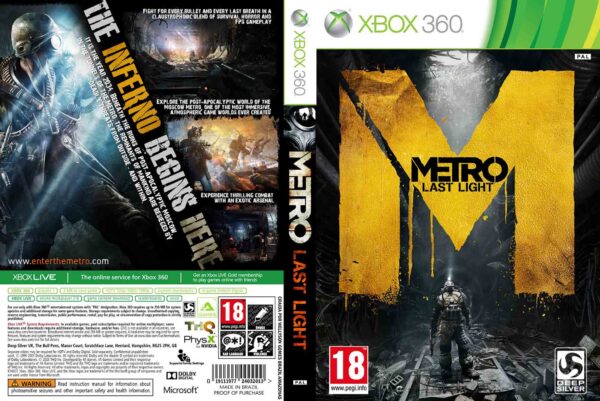 Hra Metro: Last Light pro XBOX 360 X360 konzole