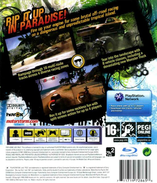 Hra Motorstorm: Pacific Rift pro PS3 Playstation 3 konzole