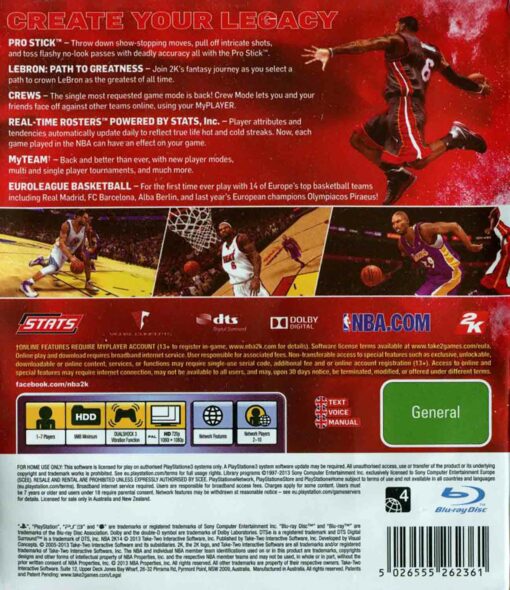 Hra NBA 2k14 pro PS3 Playstation 3 konzole