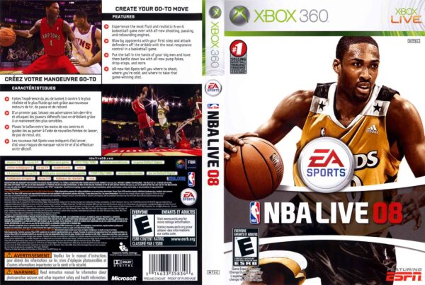 Hra NBA Live 08 pro XBOX 360 X360 konzole