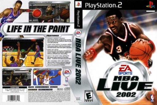 Hra NBA Live 2002 pro PS2 Playstation 2 konzole