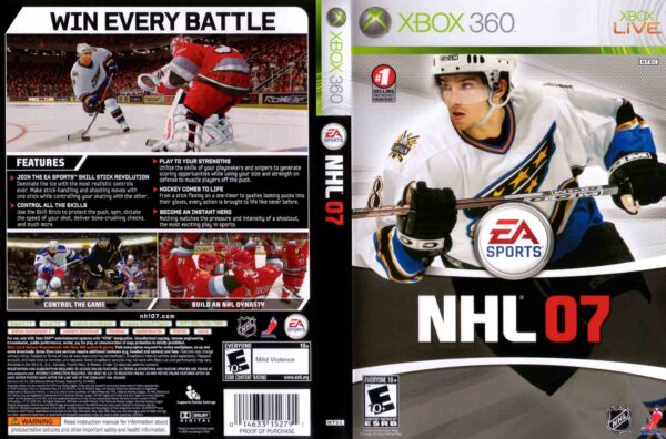 Hra NHL 07 pro XBOX 360 X360 konzole