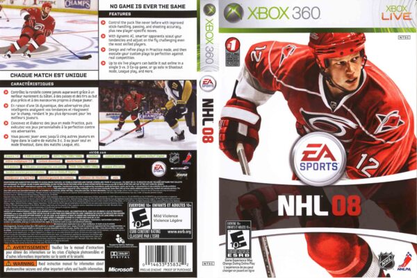 Hra NHL 08 pro XBOX 360 X360 konzole