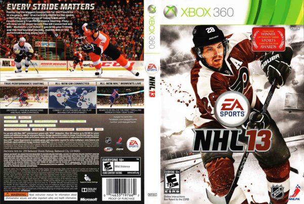 Hra NHL 13 CZ pro XBOX 360 X360 konzole