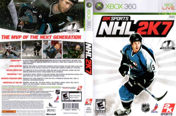 Hra NHL 2k7 pro XBOX 360 X360 konzole