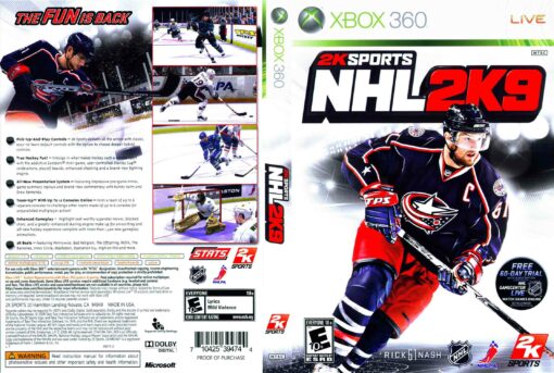 Hra NHL 2k9 pro XBOX 360 X360 konzole