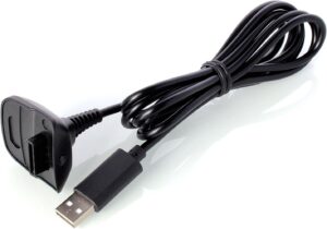 Nabíjecí USB kabel pro ovladač XBOX 360 - černý příslušenství