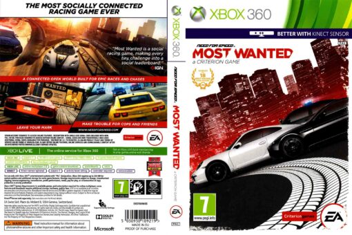 Hra Need For Speed: Most Wanted pro XBOX 360 X360 konzole