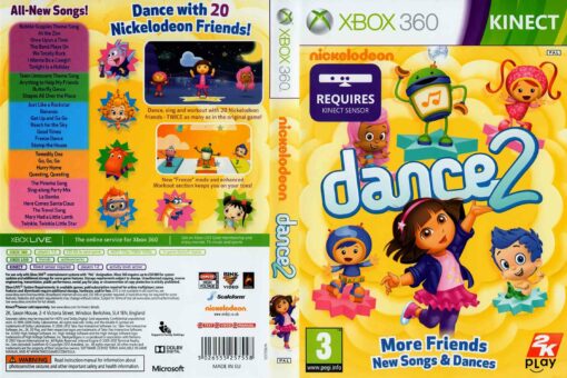 Hra Nickelodeon Dance 2 NOVÁ pro XBOX 360 X360 konzole