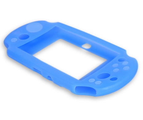 Ochranný silikonový obal pro PS VITA - modrý příslušenství