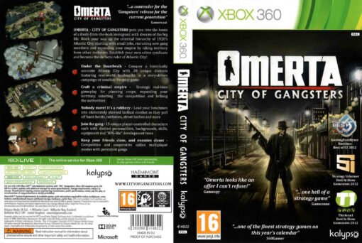 Hra Omerta City Of Gangsters pro XBOX 360 X360 konzole