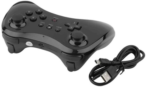 Ovladač Wii U Pro Controller gamepad - černý příslušenství