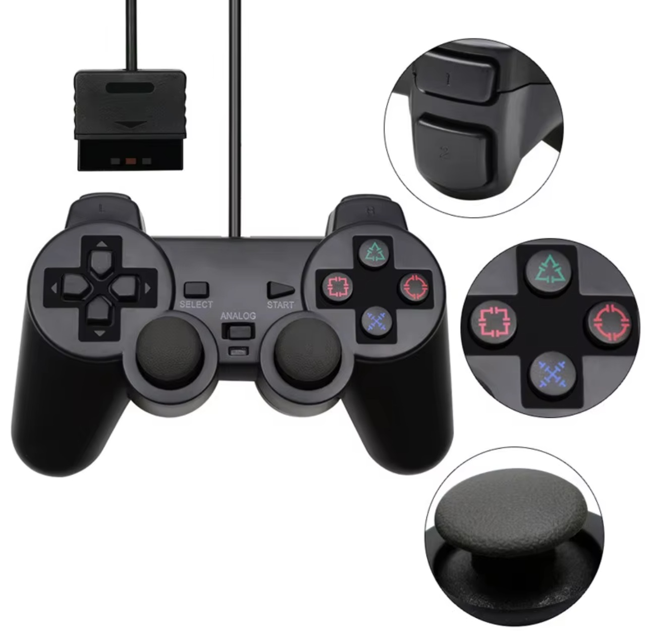 PS2 gamepad drátový příslušenství