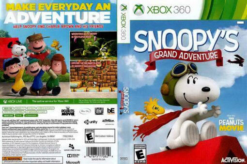 Hra Peanuts: Snoopy's Grand Adventure Video Game pro XBOX 360 X360 konzole
