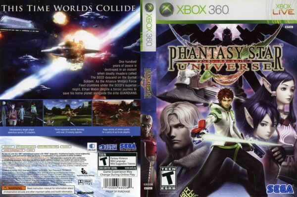 Hra Phantasy Star Universe pro XBOX 360 X360 konzole