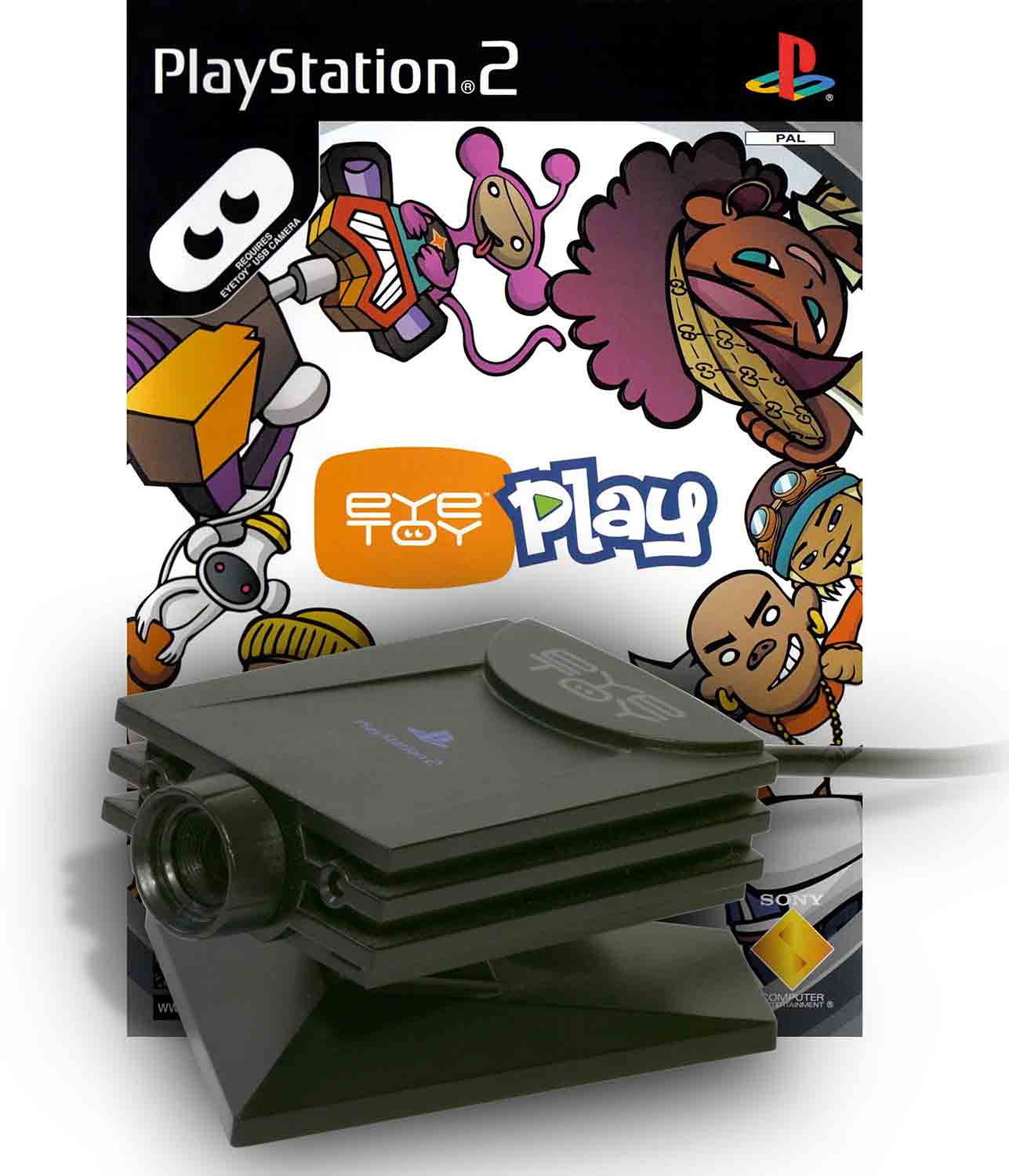 Hra PlayStation 2 EyeToy Play Kamera + Hra pro PS2 Playstation 2 konzole