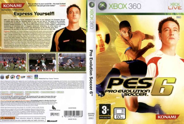 Hra Pro Evolution Soccer 6 PES pro XBOX 360 X360 konzole