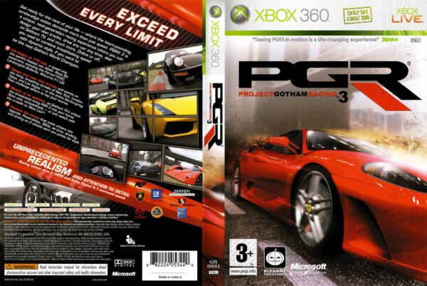 Hra Project Gotham Racing 3 pro XBOX 360 X360 konzole