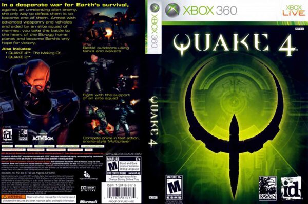 Hra Quake 4 pro XBOX 360 X360 konzole