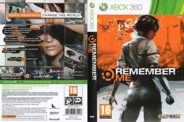 Hra Remember Me pro XBOX 360 X360 konzole