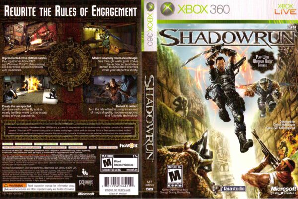 Hra Shadowrun pro XBOX 360 X360 konzole