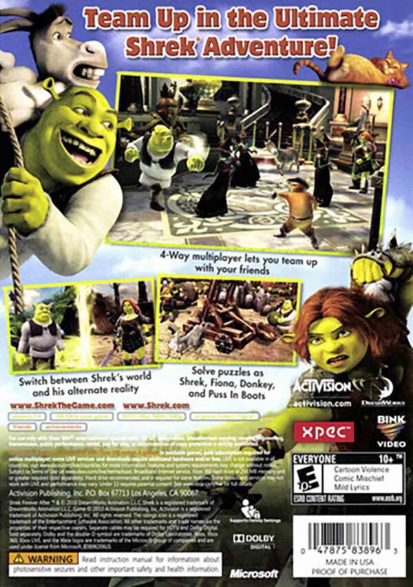 Hra Shrek Forever After pro XBOX 360 X360 konzole