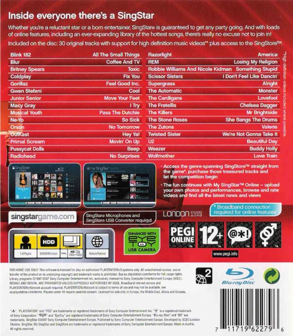 Hra SingStar pro PS3 Playstation 3 konzole