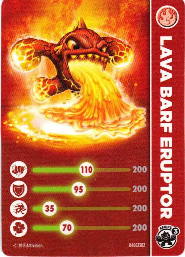 Skylanders figurka Lava Barf Eruptor příslušenství