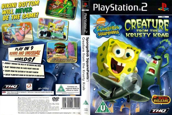 Hra SpongeBob SquarePants: Creature From The Krusty Krab pro PS2 Playstation 2 konzole