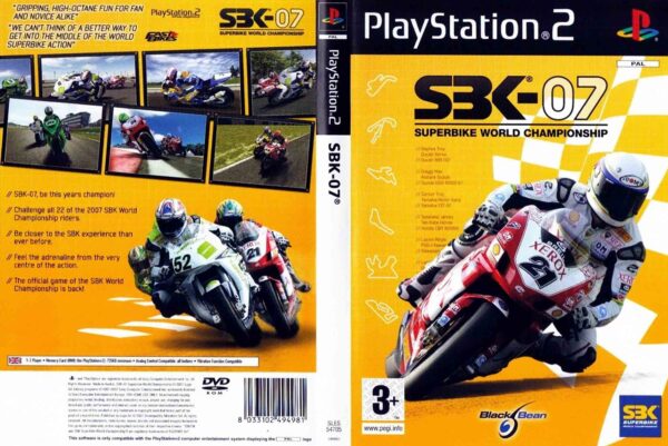 Hra Superbike World Championship SBK 07 pro PS2 Playstation 2 konzole