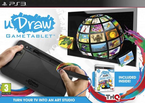 Tablet uDraw pro PS3 + hra Instant Artist - NOVÉ příslušenství