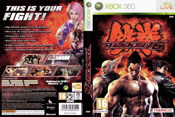 Hra Tekken 6 pro XBOX 360 X360 konzole