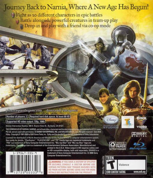 Hra The Chronicles Of Narnia: Prince Caspian pro PS3 Playstation 3 konzole