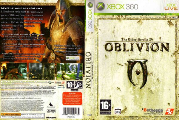 Hra The Elder Scrolls IV: Oblivion pro XBOX 360 X360 konzole