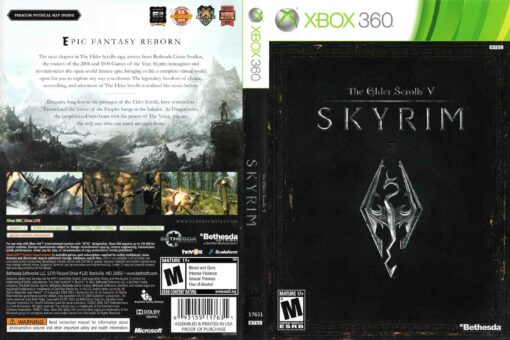 Hra The Elder Scrolls V: Skyrim (kód ke stažení) pro XBOX 360 X360 konzole