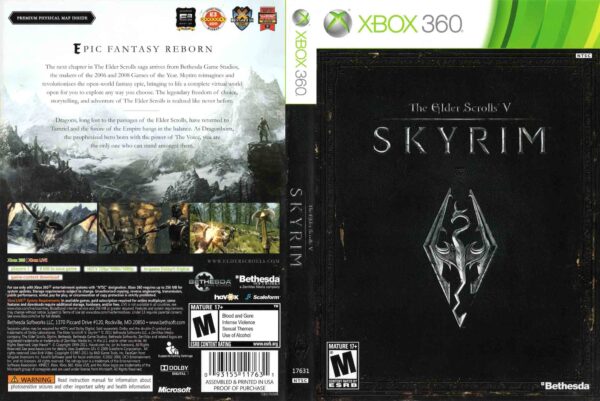 Hra The Elder Scrolls V: Skyrim pro XBOX 360 X360 konzole