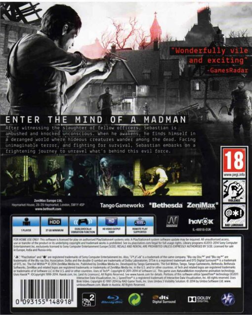 Hra The Evil Within pro PS3 Playstation 3 konzole