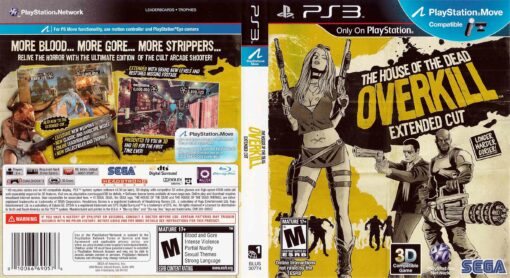 Hra The House Of The Dead: Overkill - Extended Cut + 3D brýle pro PS3 Playstation 3 konzole