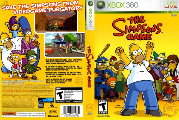 Hra The Simpsons Game pro XBOX 360 X360 konzole