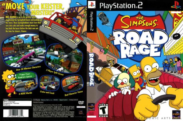 Hra The Simpsons: Road Rage pro PS2 Playstation 2 konzole