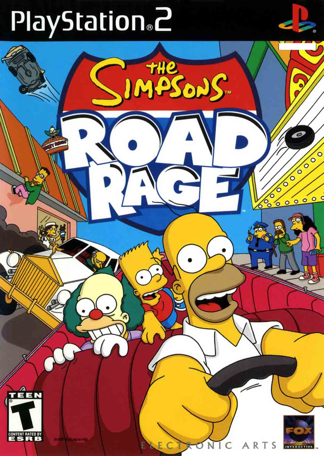 Hra The Simpsons: Road Rage pro PS2 Playstation 2 konzole