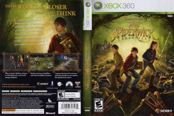 Hra The Spiderwick Chronicles pro XBOX 360 X360 konzole