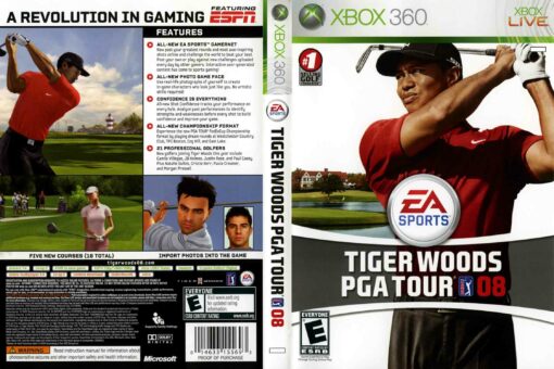 Hra Tiger Woods PGA Tour 08 pro XBOX 360 X360 konzole