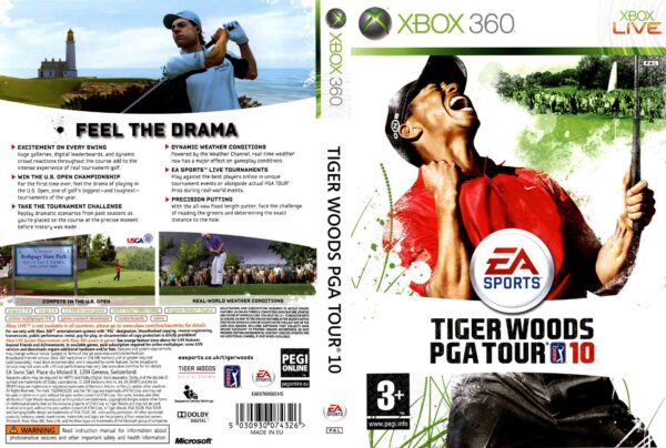 Hra Tiger Woods PGA Tour 10 pro XBOX 360 X360 konzole