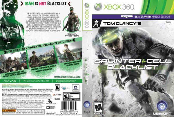 Hra Tom Clancy's Splinter Cell: Blacklist pro XBOX 360 X360 konzole