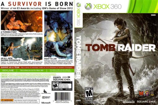 Hra Tomb Raider (kód ke stažení) pro XBOX 360 X360 konzole