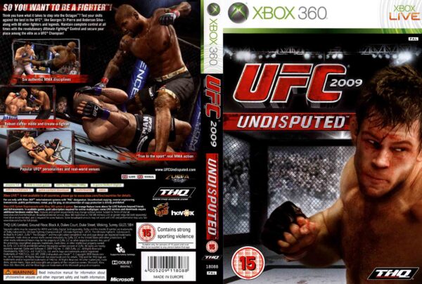 Hra UFC 2009: Undisputed pro XBOX 360 X360 konzole