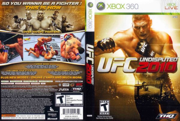 Hra UFC 2010: Undisputed pro XBOX 360 X360 konzole