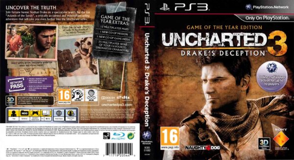 Hra Uncharted 3: Drake's Deception (GOTY edition) pro PS3 Playstation 3 konzole